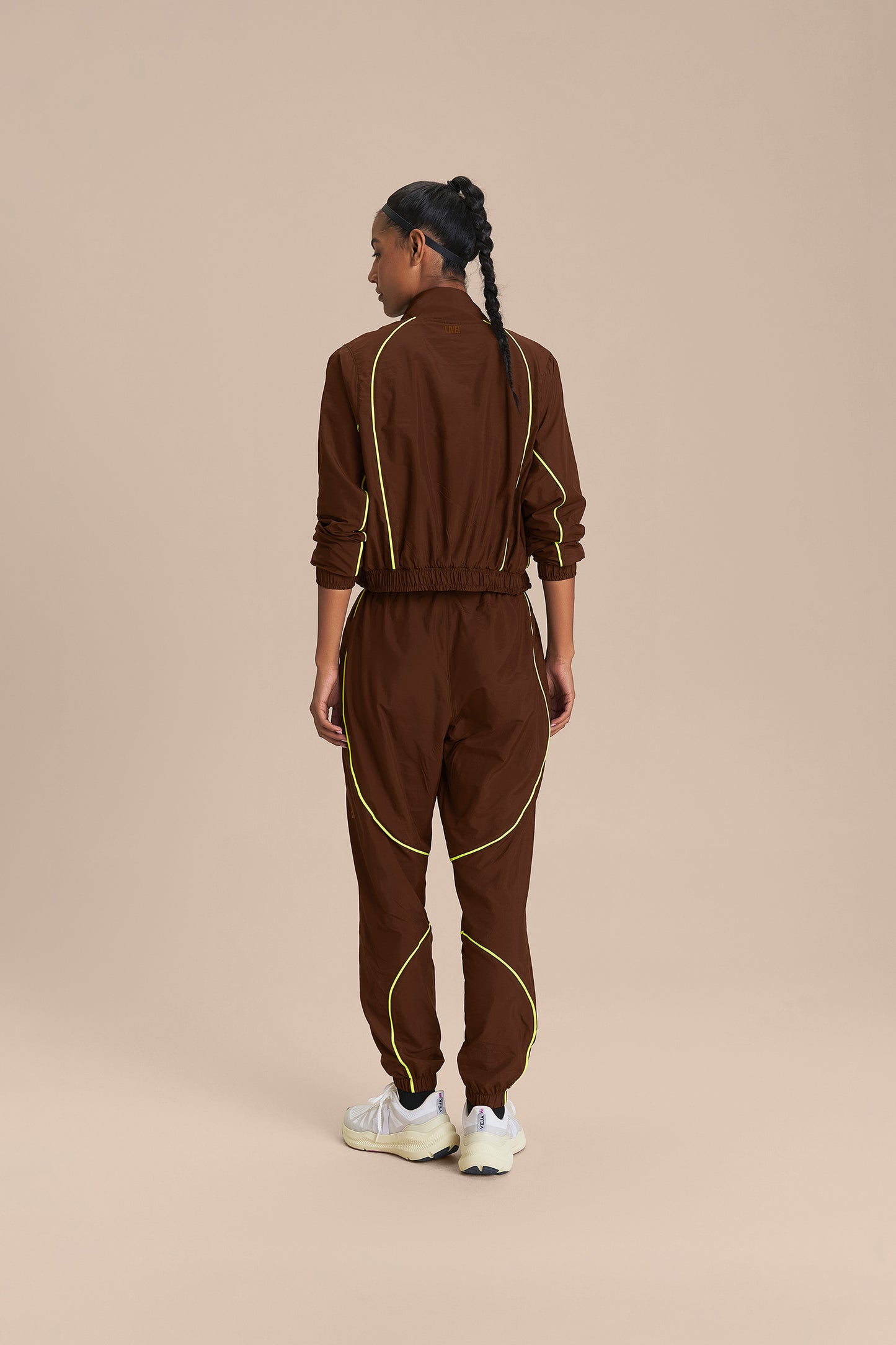 Nylon Net Jogger Pants