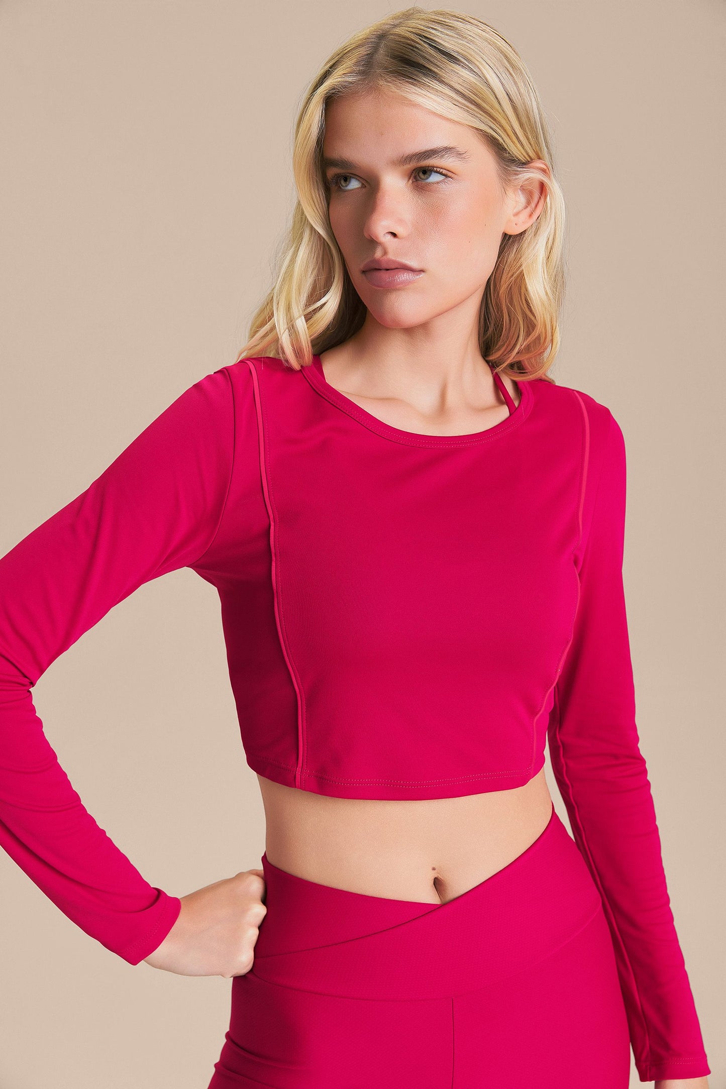 Bio Stretch LS Cropped Top