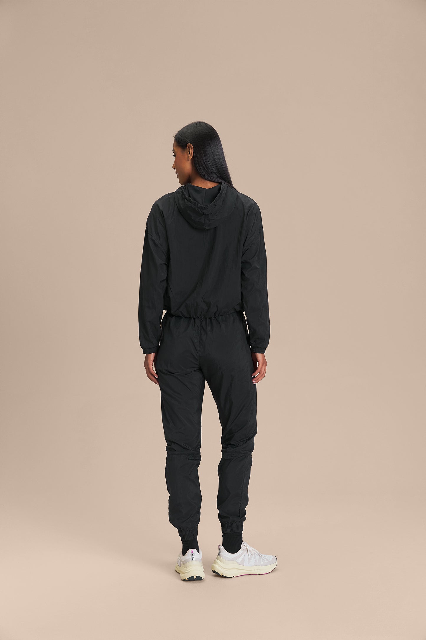 Nylon Net Long Crop Jacket