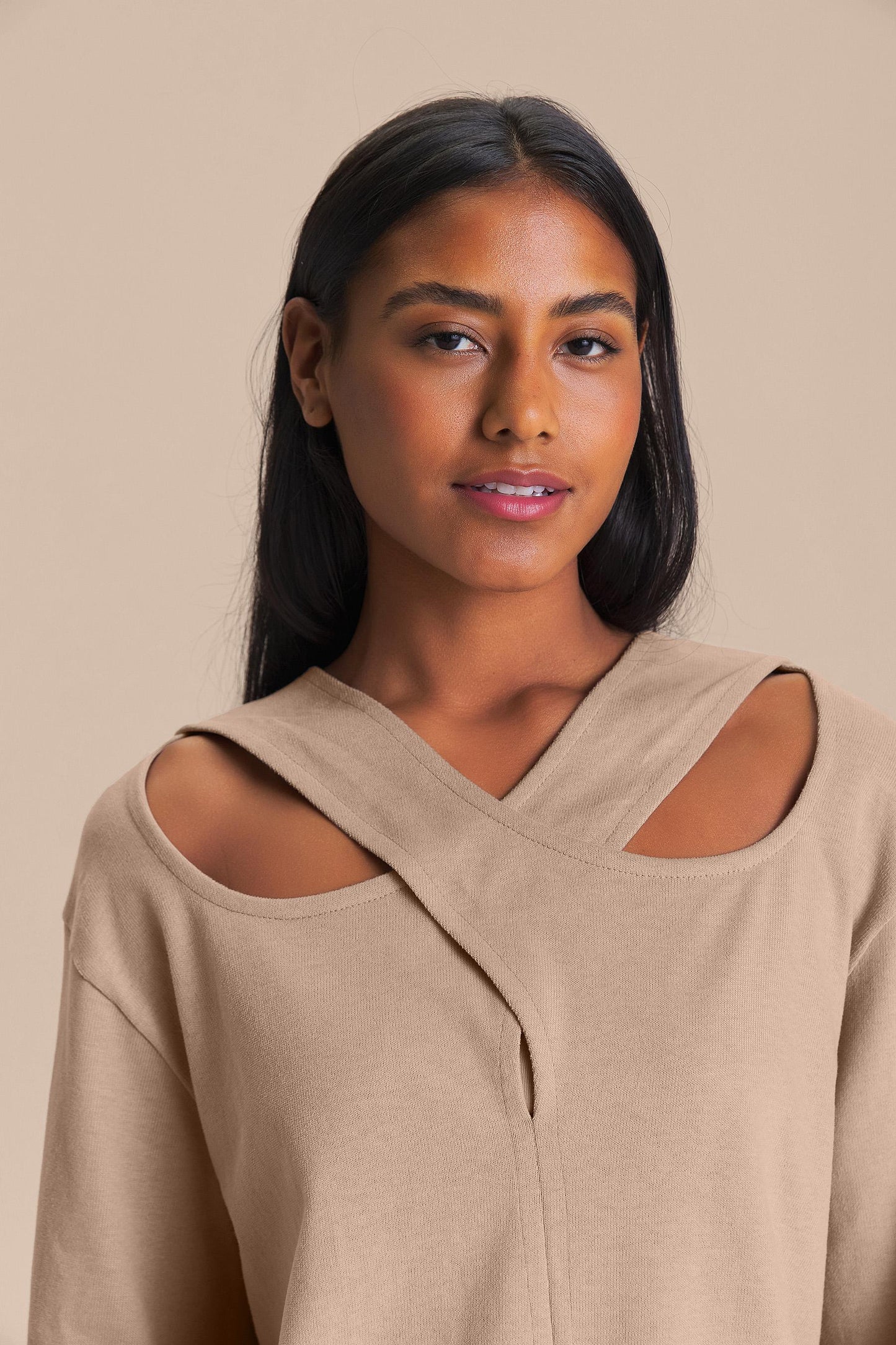 Rino Knit Split Pullover