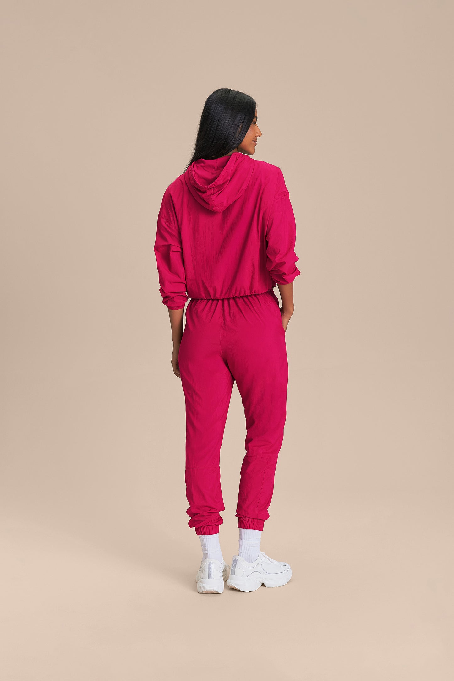 Nylon Net Jogger Pants