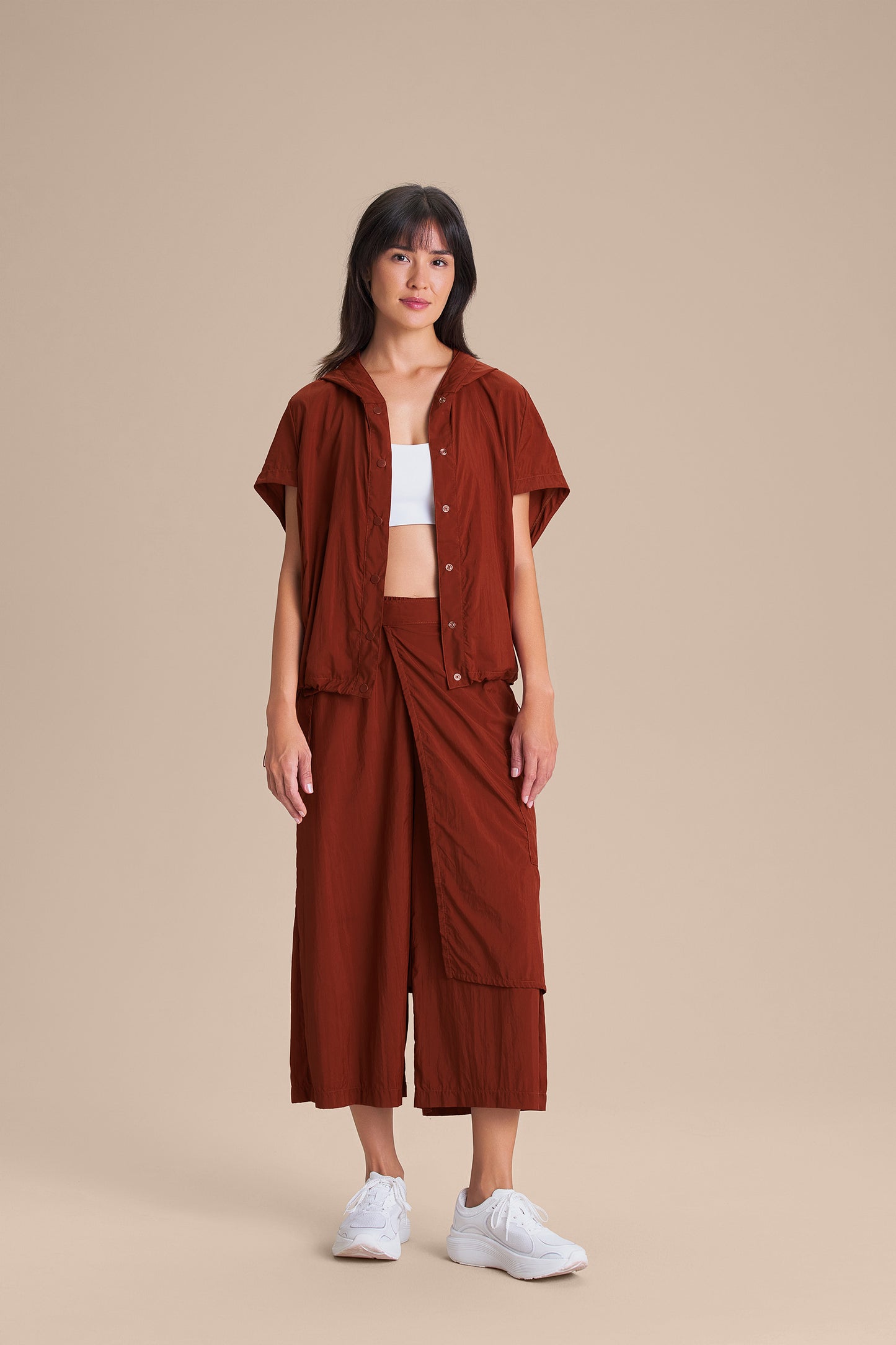 Multi Nylon Net Culotte Pants