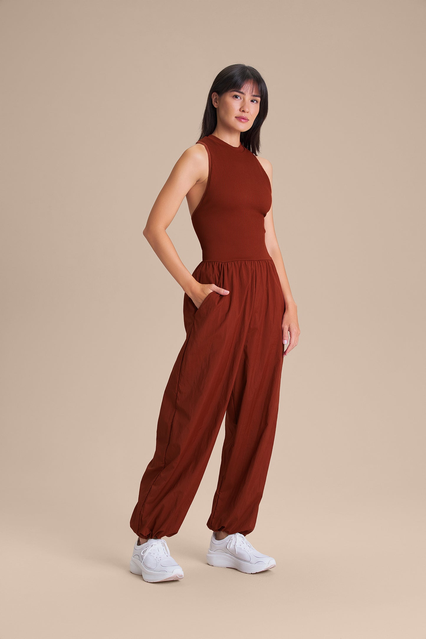 Nylon Net Mesh Jumpsuit
