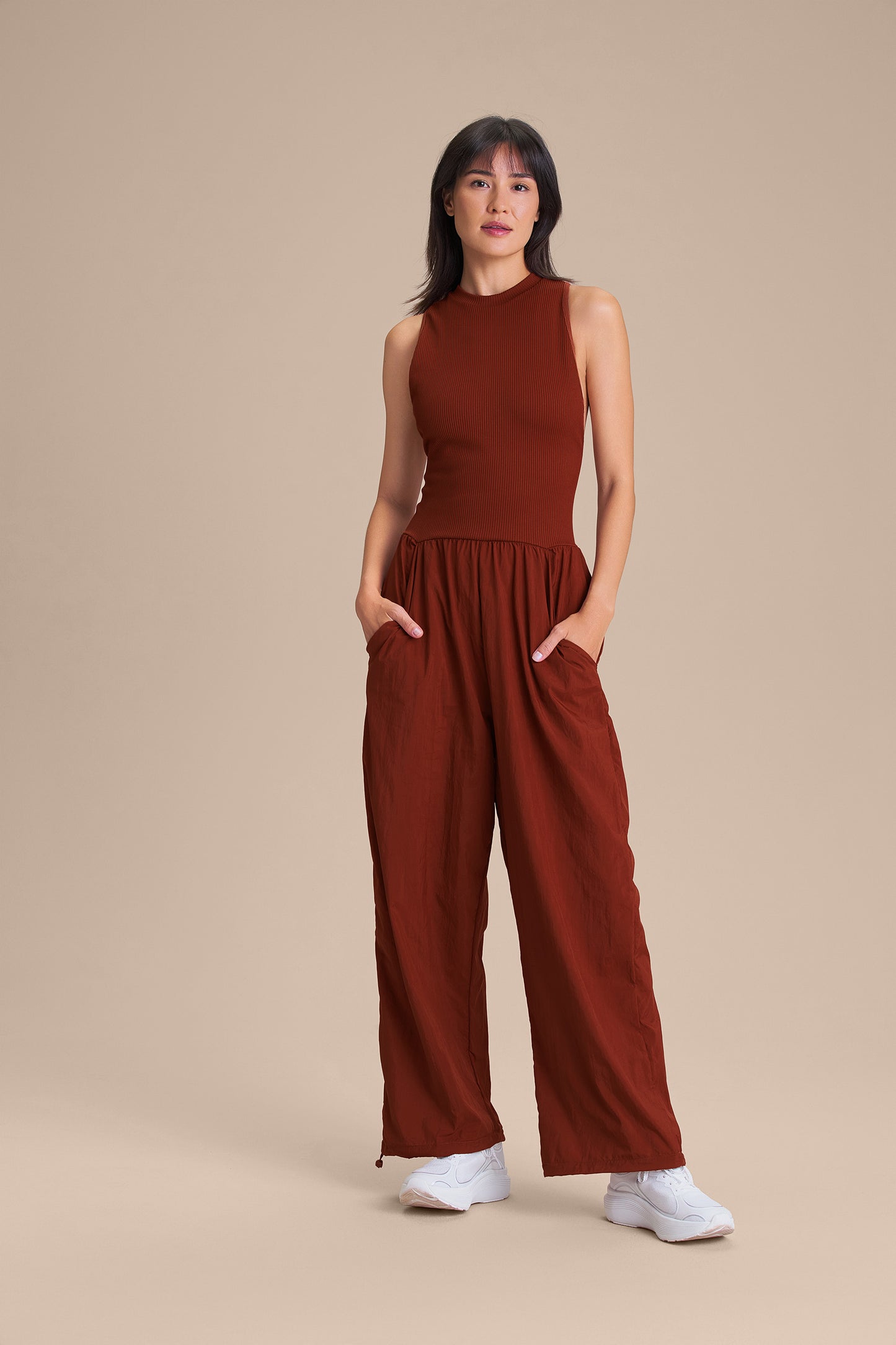 Nylon Net Mesh Jumpsuit