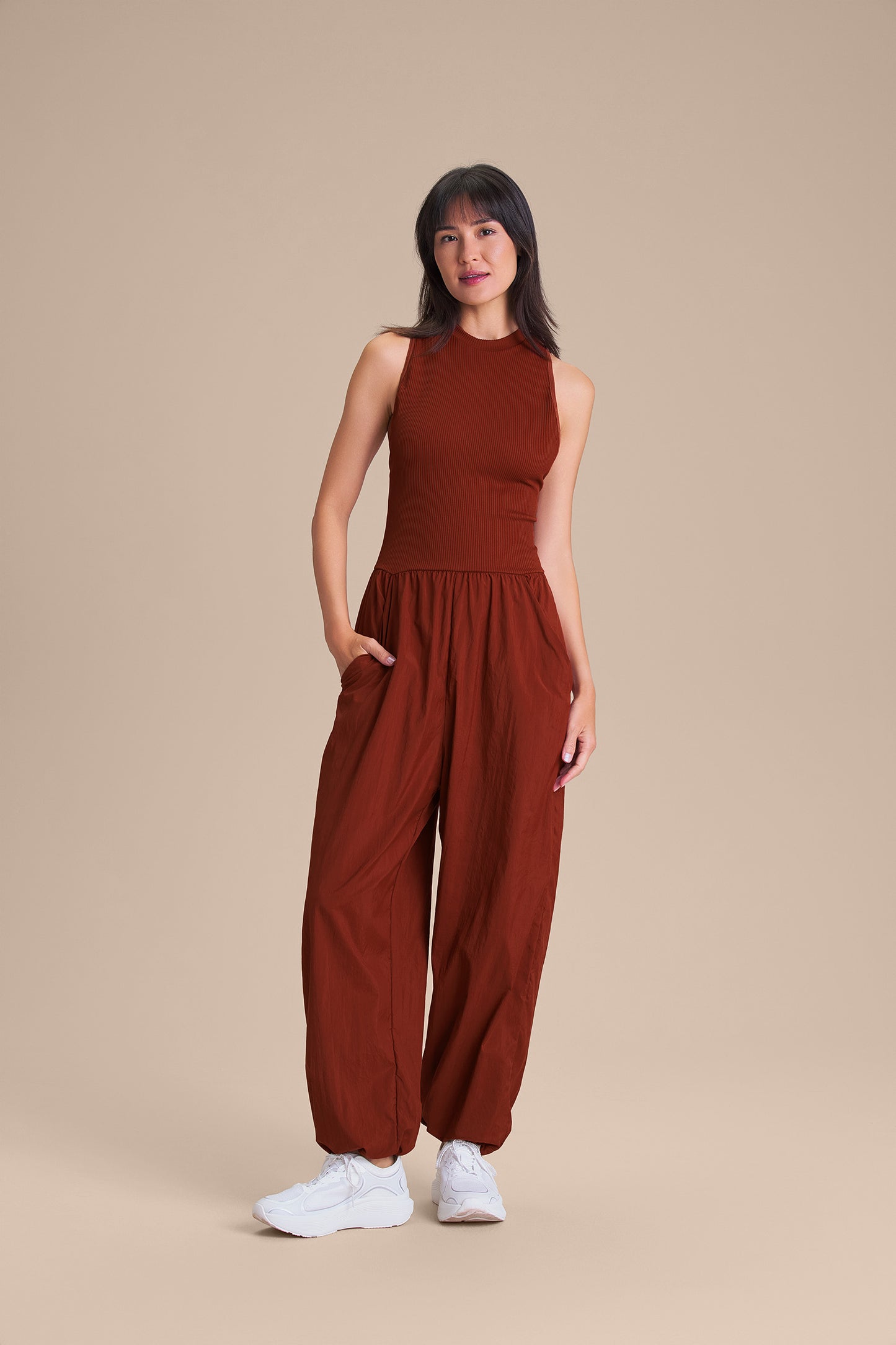 Nylon Net Mesh Jumpsuit