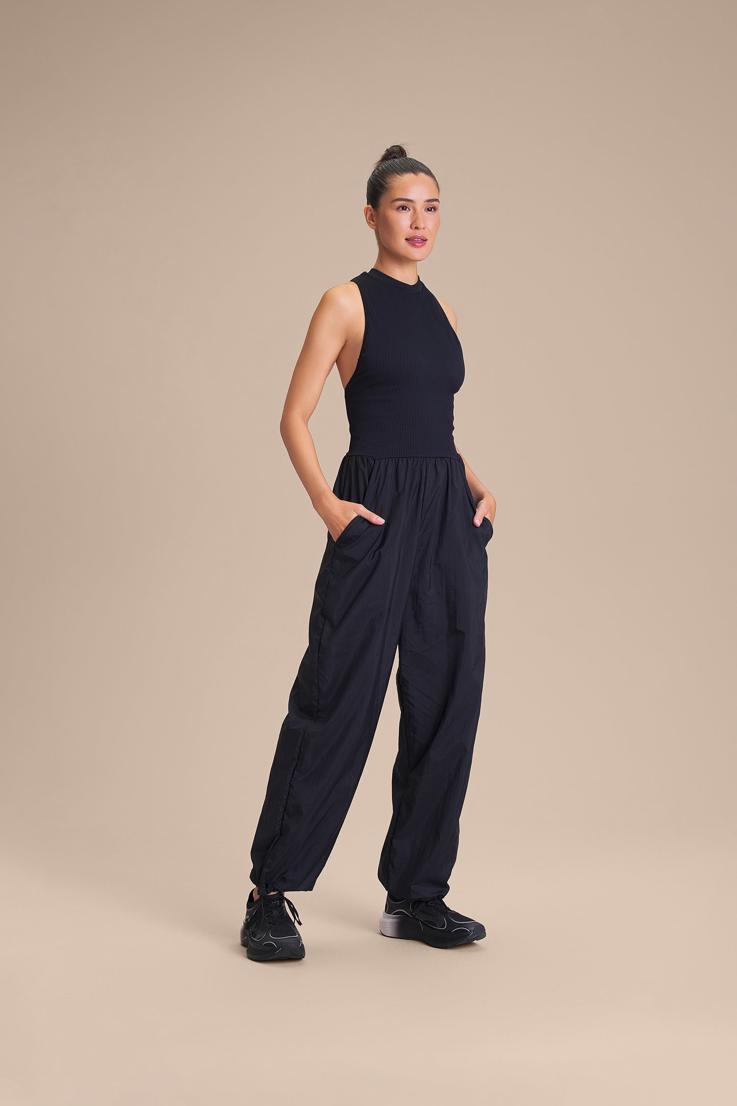 Nylon Net Mesh Jumpsuit
