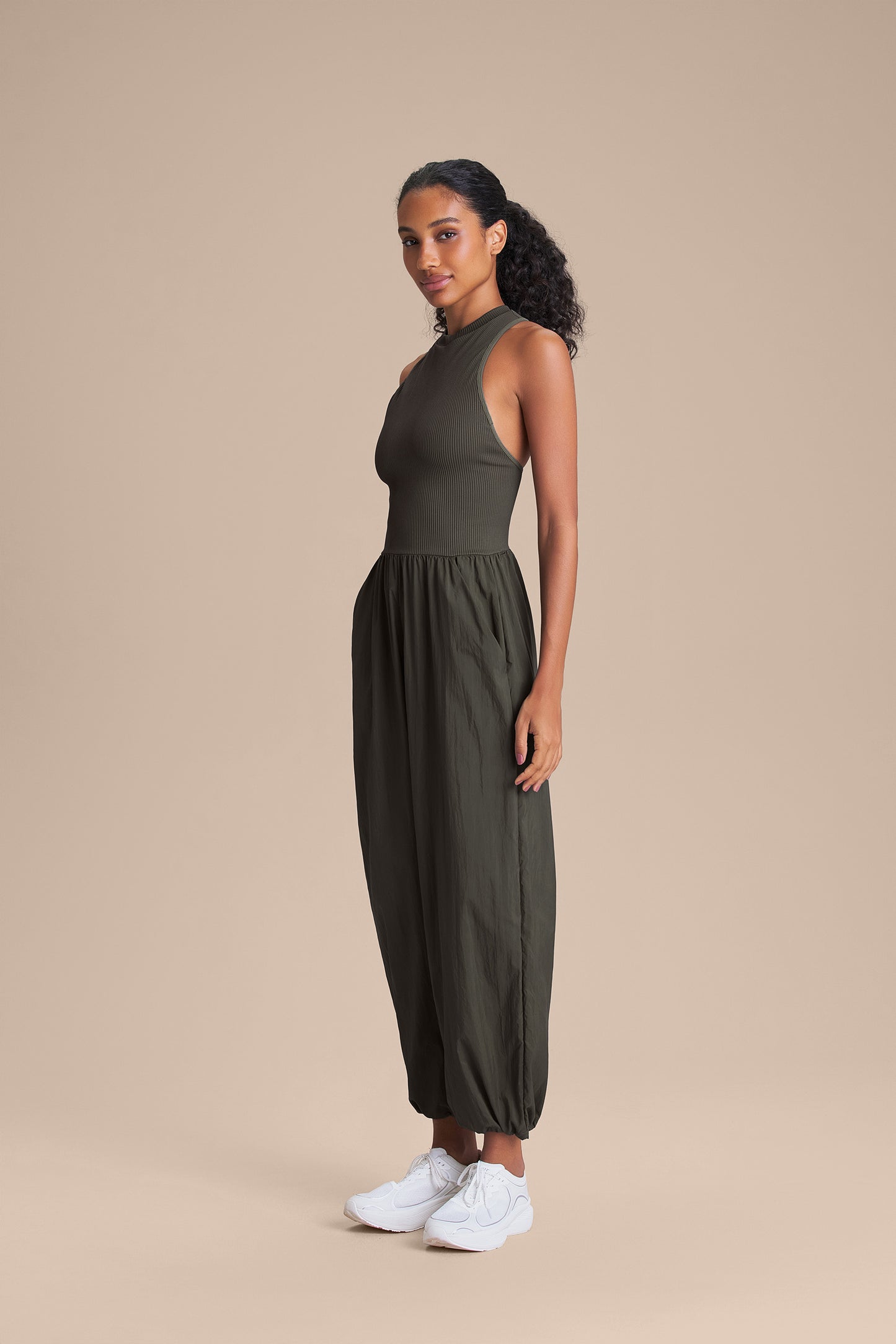 Nylon Net Mesh Jumpsuit