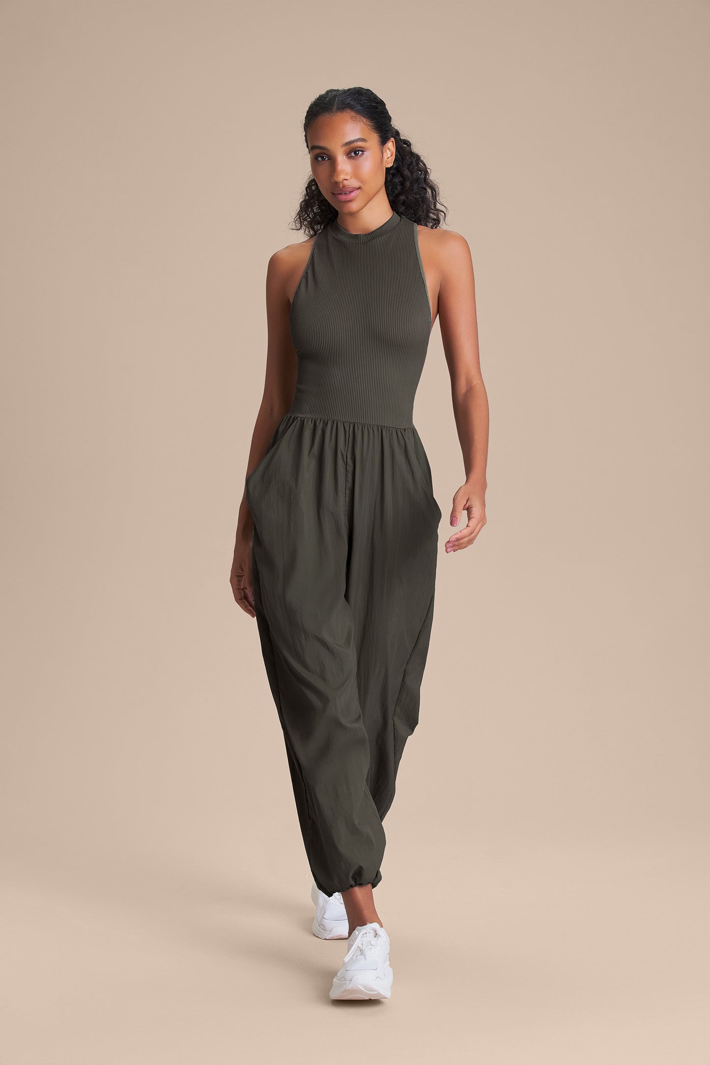Nylon Net Mesh Jumpsuit