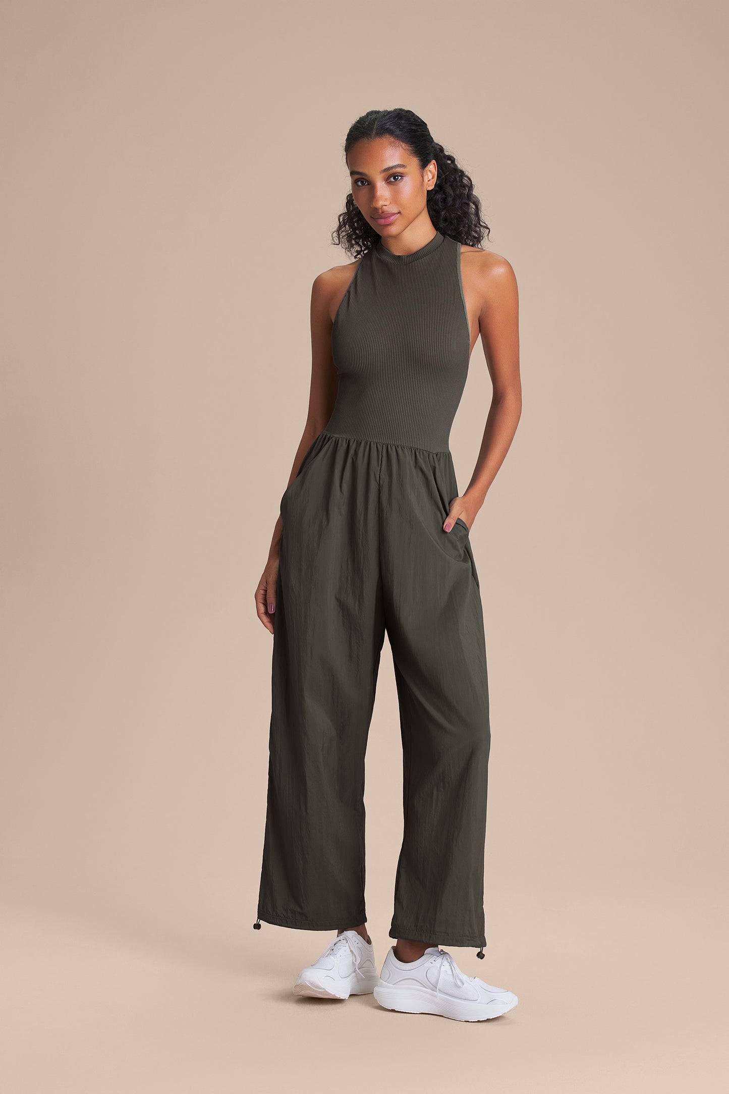 Nylon Net Mesh Jumpsuit
