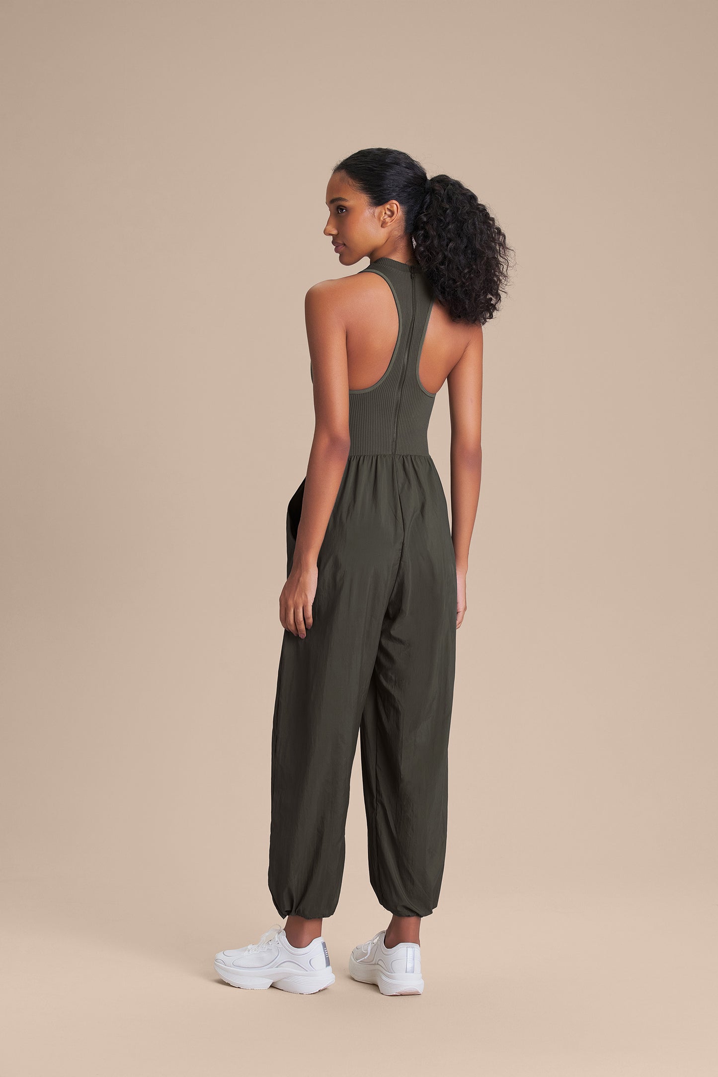 Nylon Net Mesh Jumpsuit