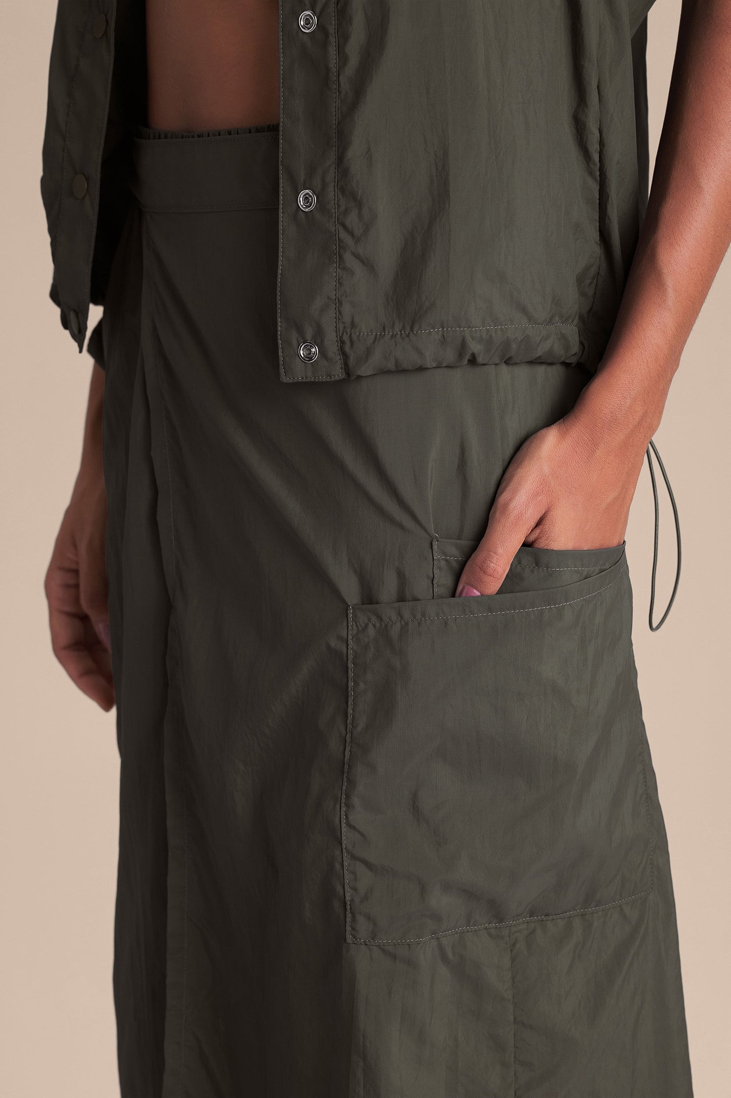 Multi Nylon Net Culotte Pants