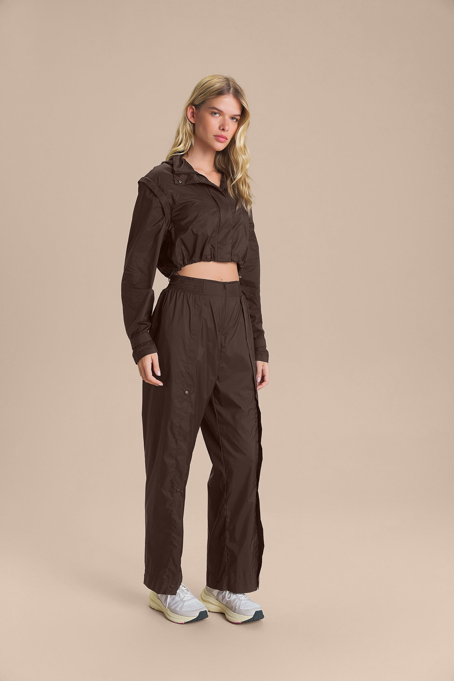Nylon Silk Jogger Pants