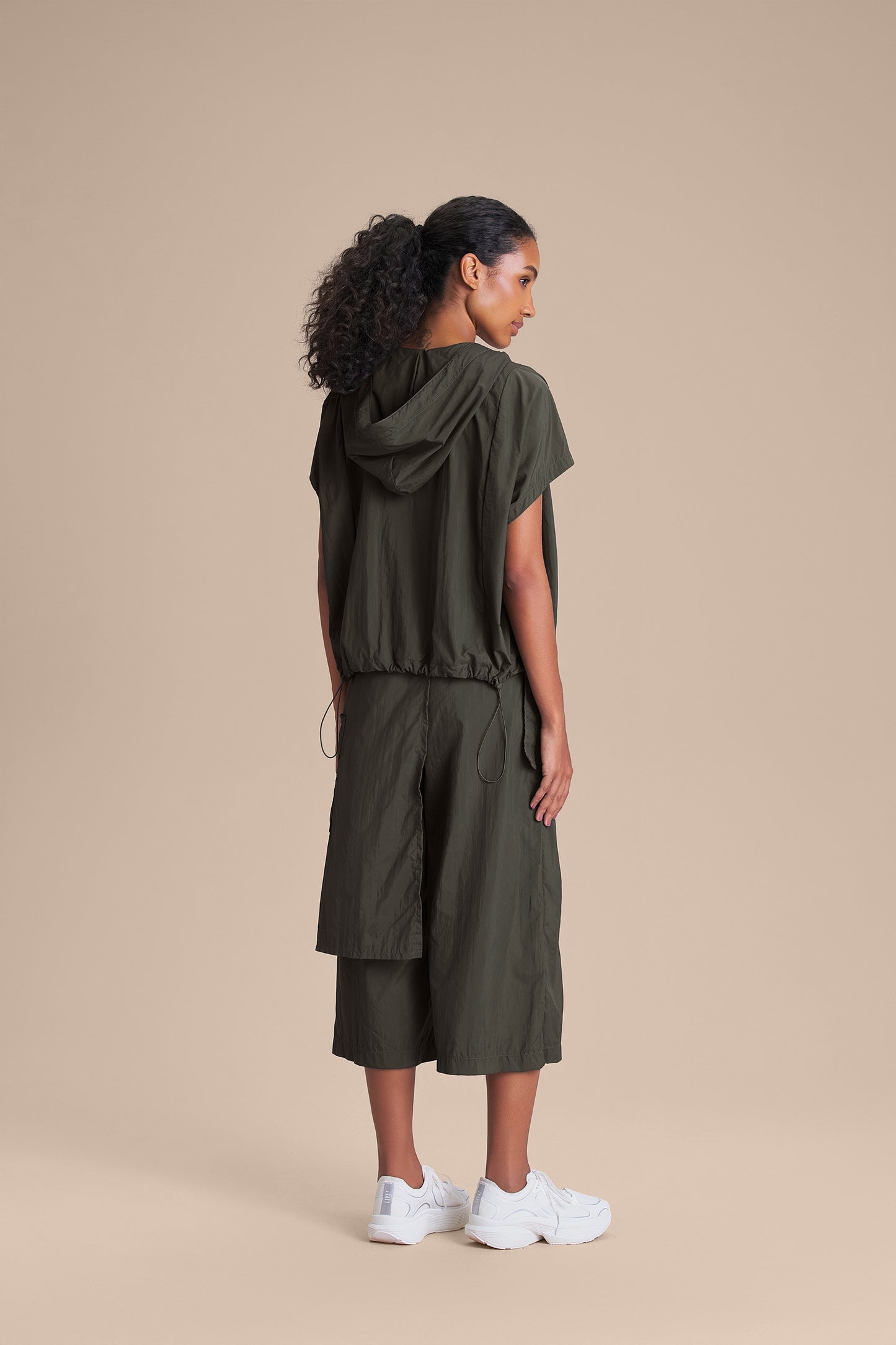 Multi Nylon Net Culotte Pants