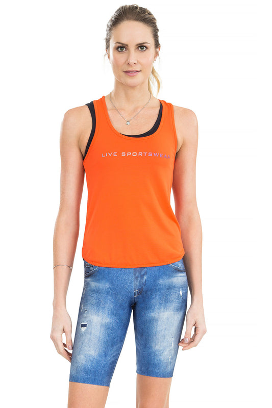Denim Basic Biker Bermuda
