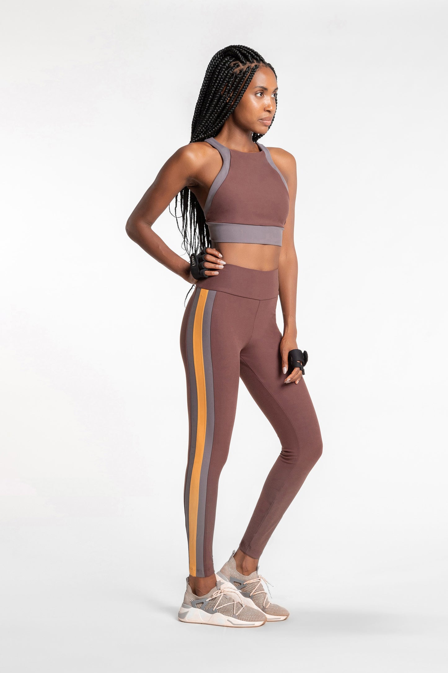 Mix Block Halter Top