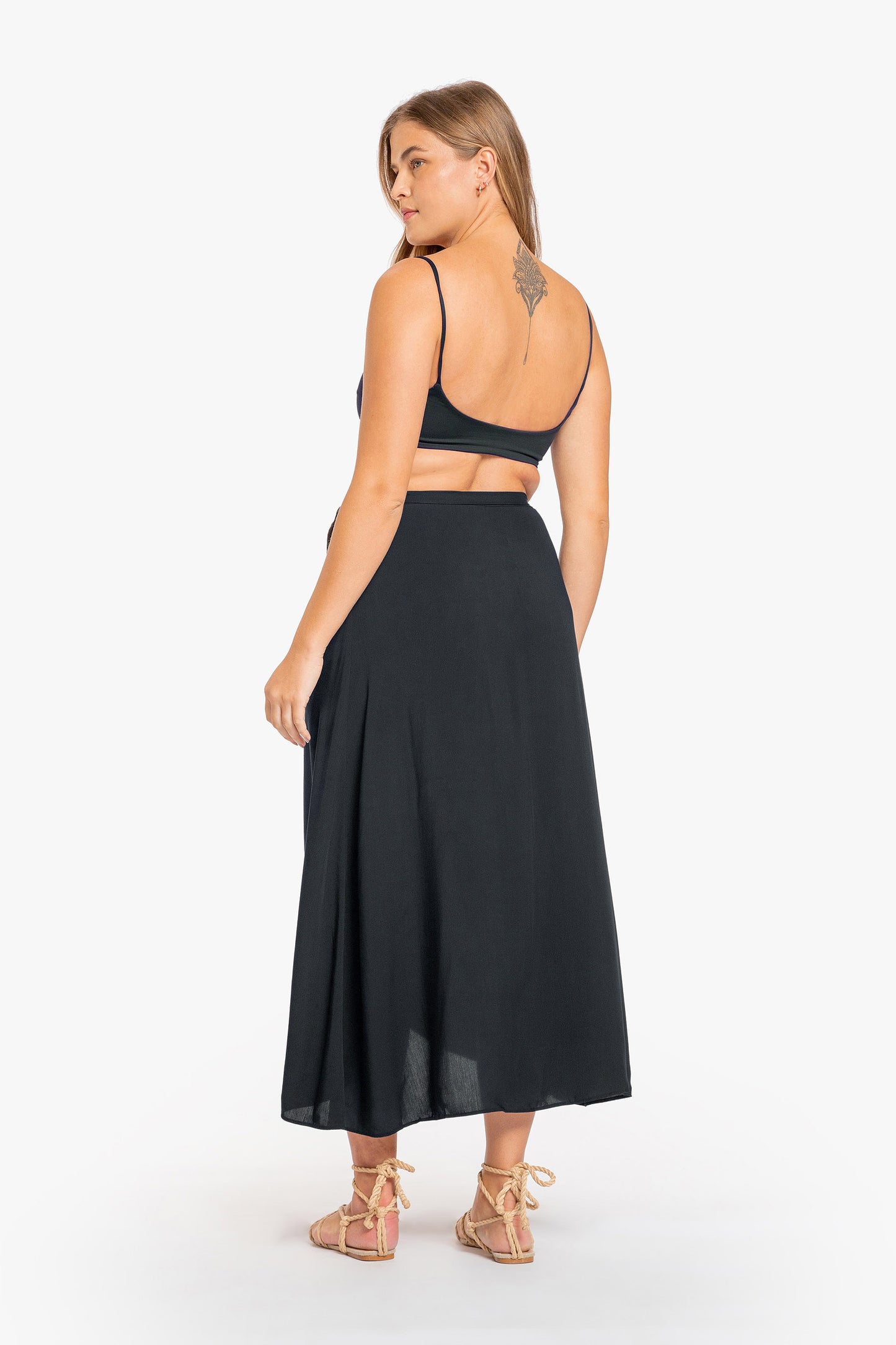Essential Wrap Midi Skirt