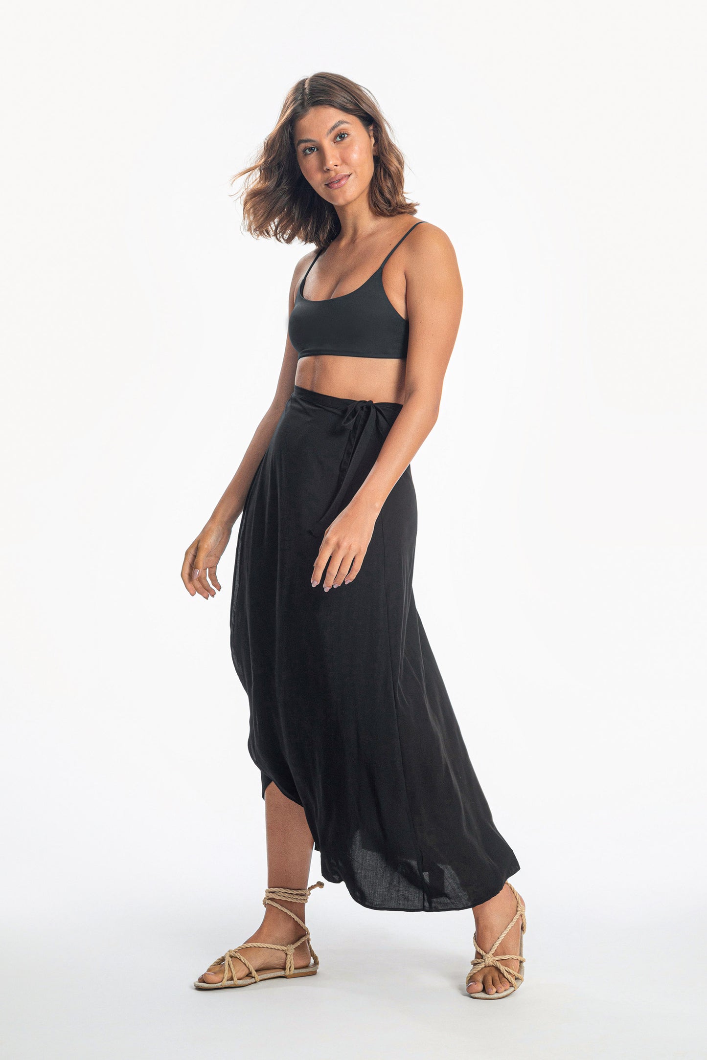 Essential Wrap Midi Skirt