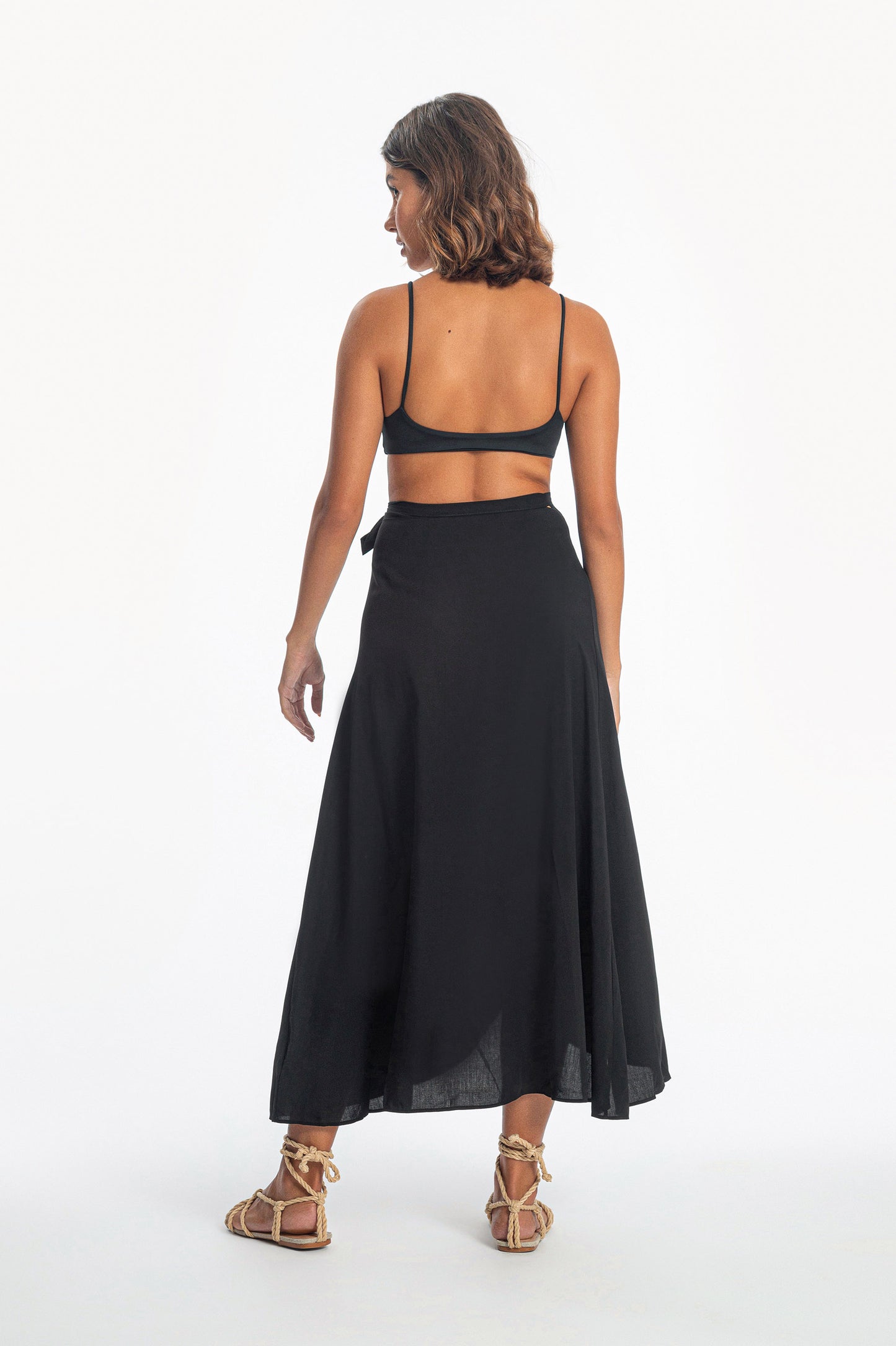 Essential Wrap Midi Skirt