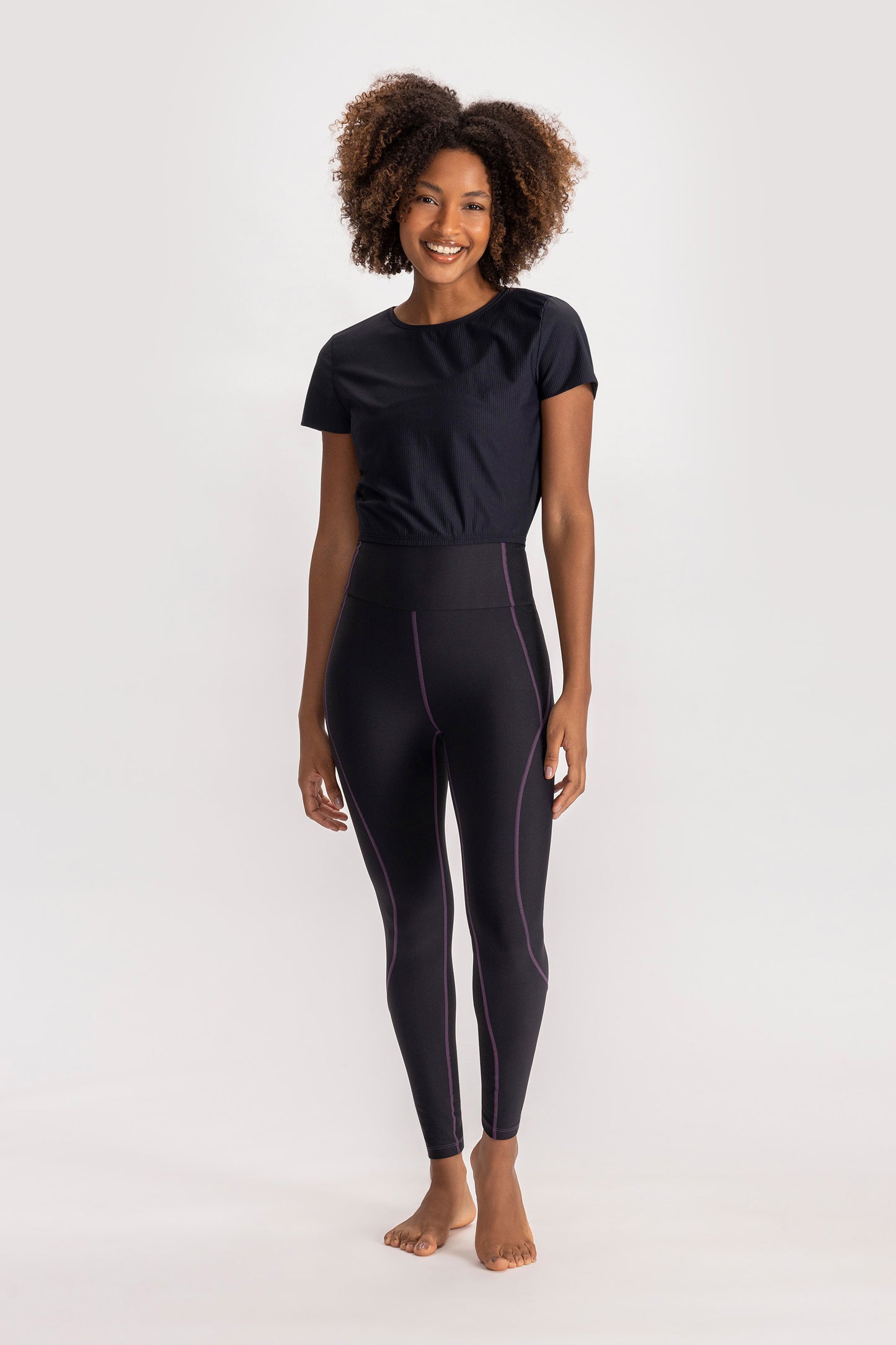 Ribbed Cropped T-Shirt