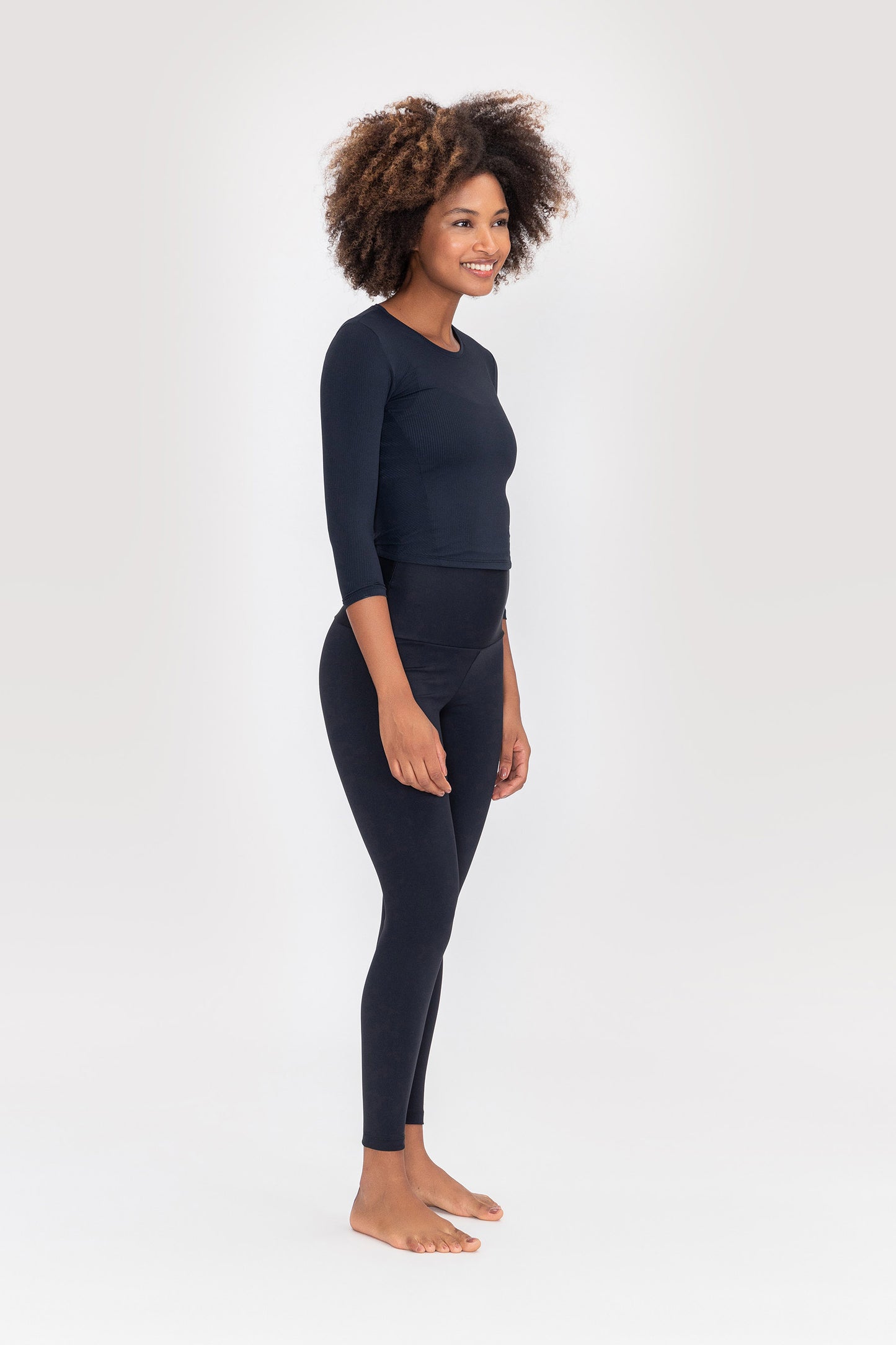 Ribbed Long T-Shirt