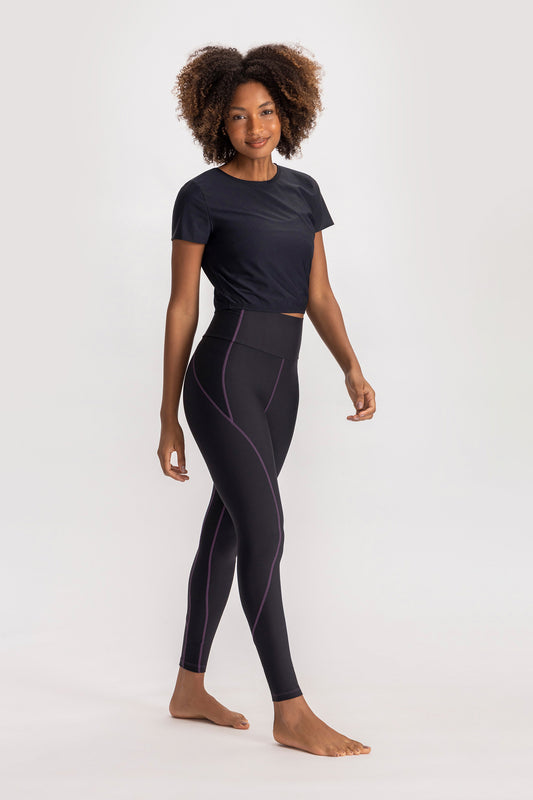 Ribbed Cropped T-Shirt