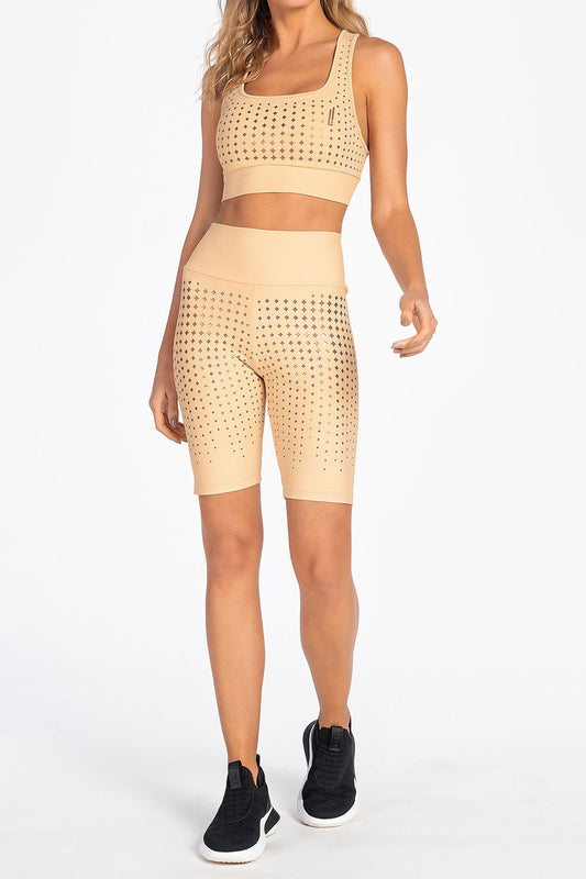 Cyber Neo Holographic Cycle Shorts