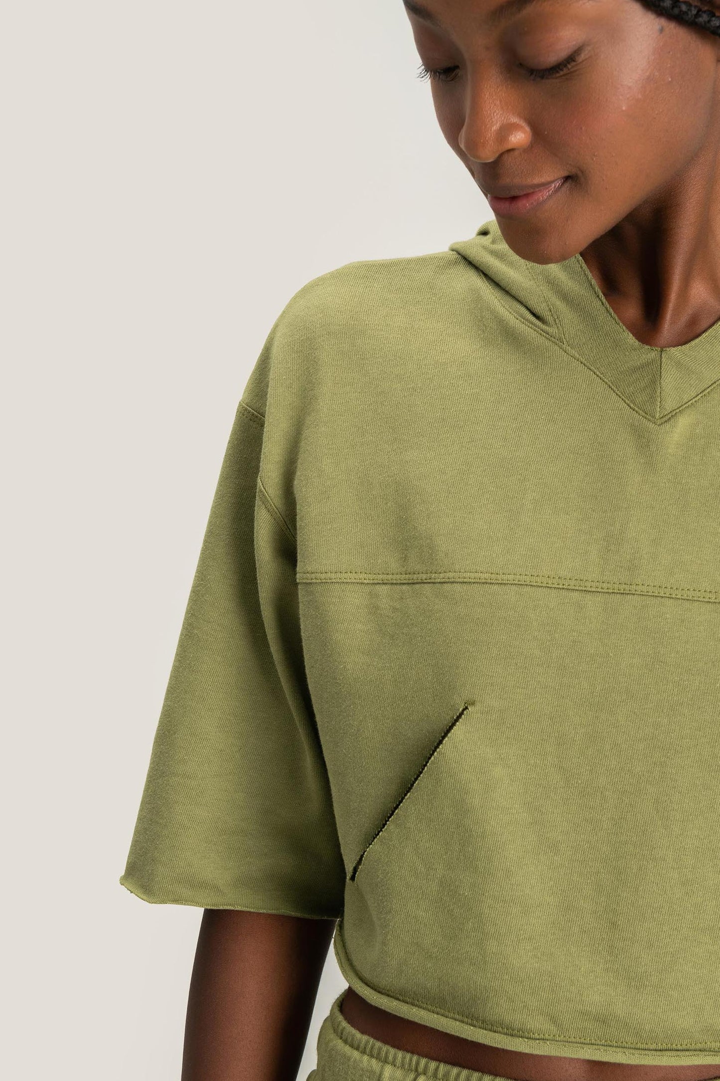 Eco Soft Cropped Maxi Blouse