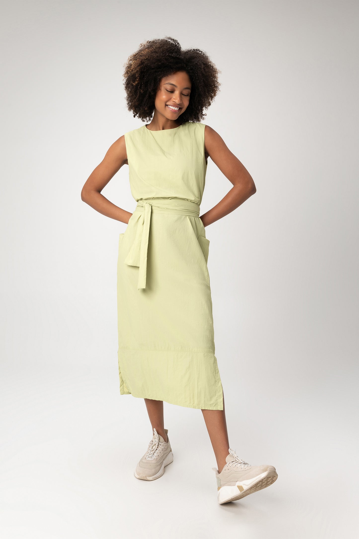 Nylon Net Midi Dress