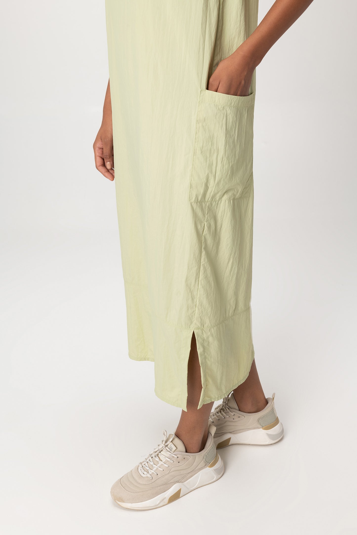 Nylon Net Midi Dress