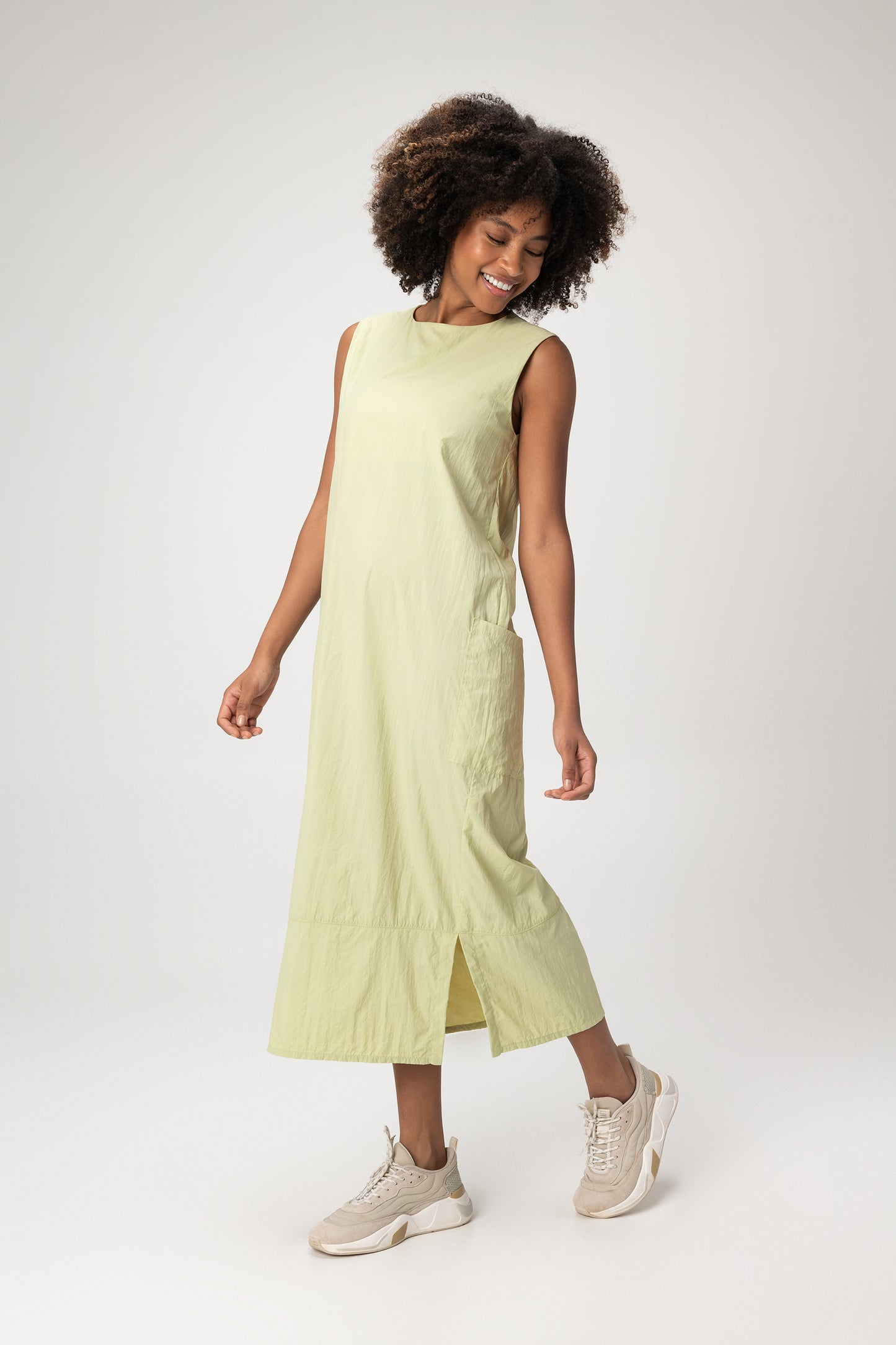Nylon Net Midi Dress
