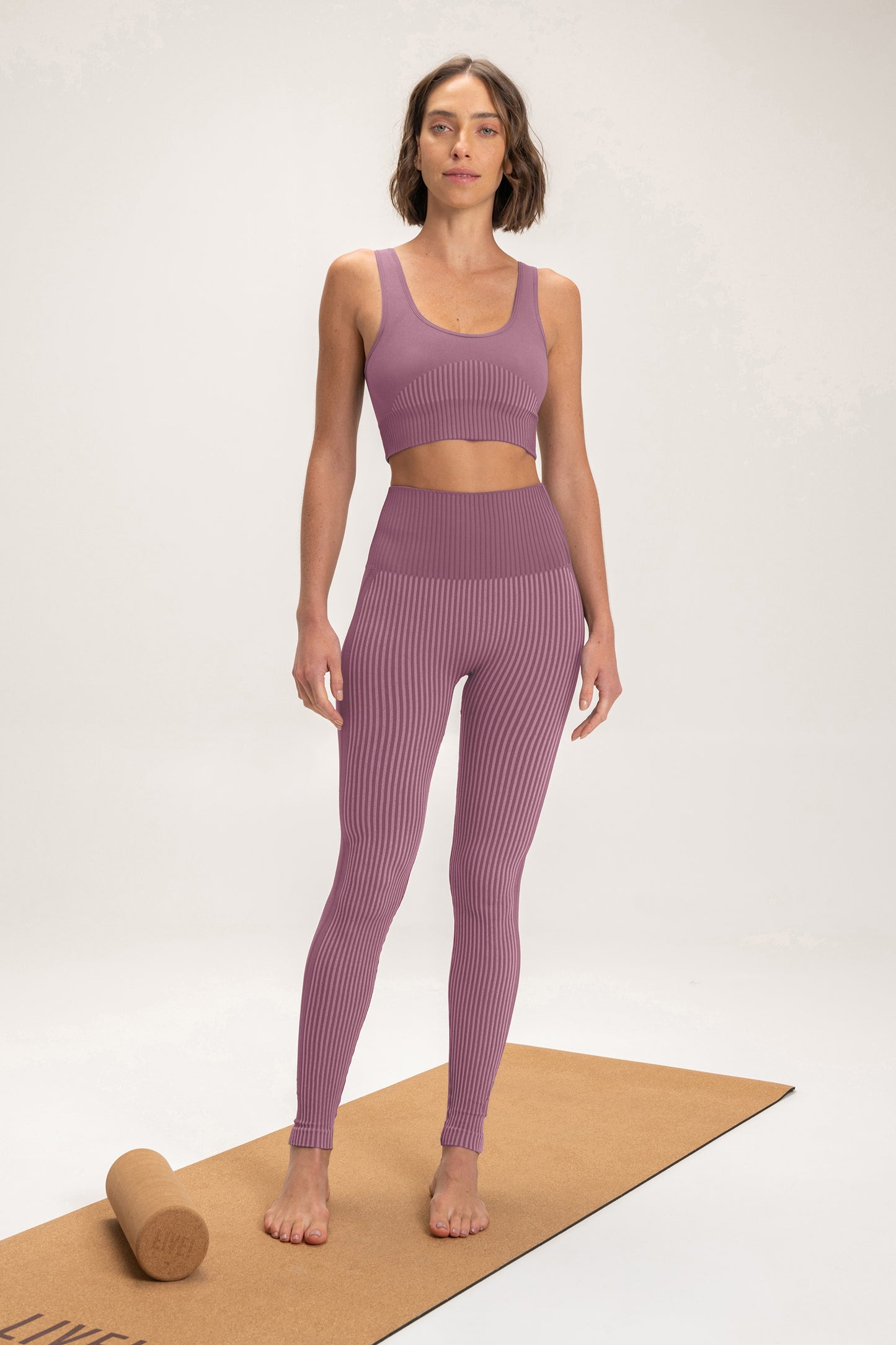 Rib Seamless Sports Bra