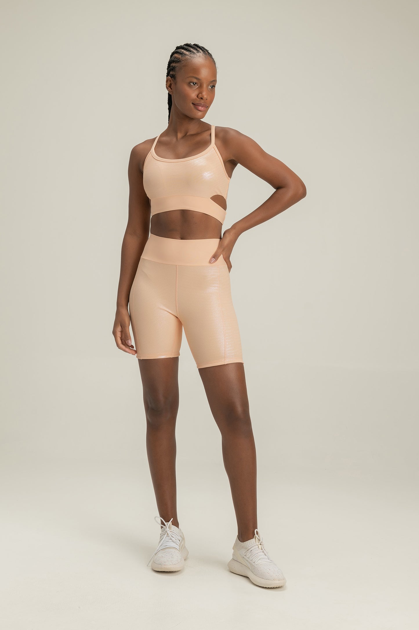 Rib Shine Sports Bra