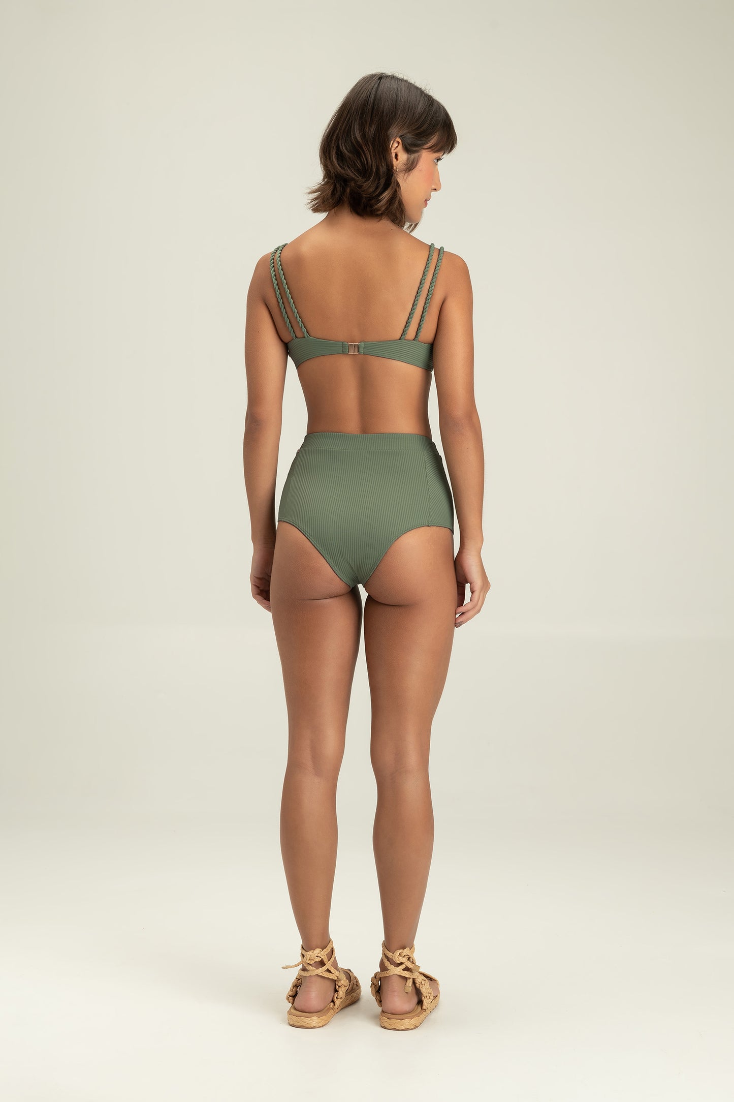 Rib Way Hot Pant Bottom