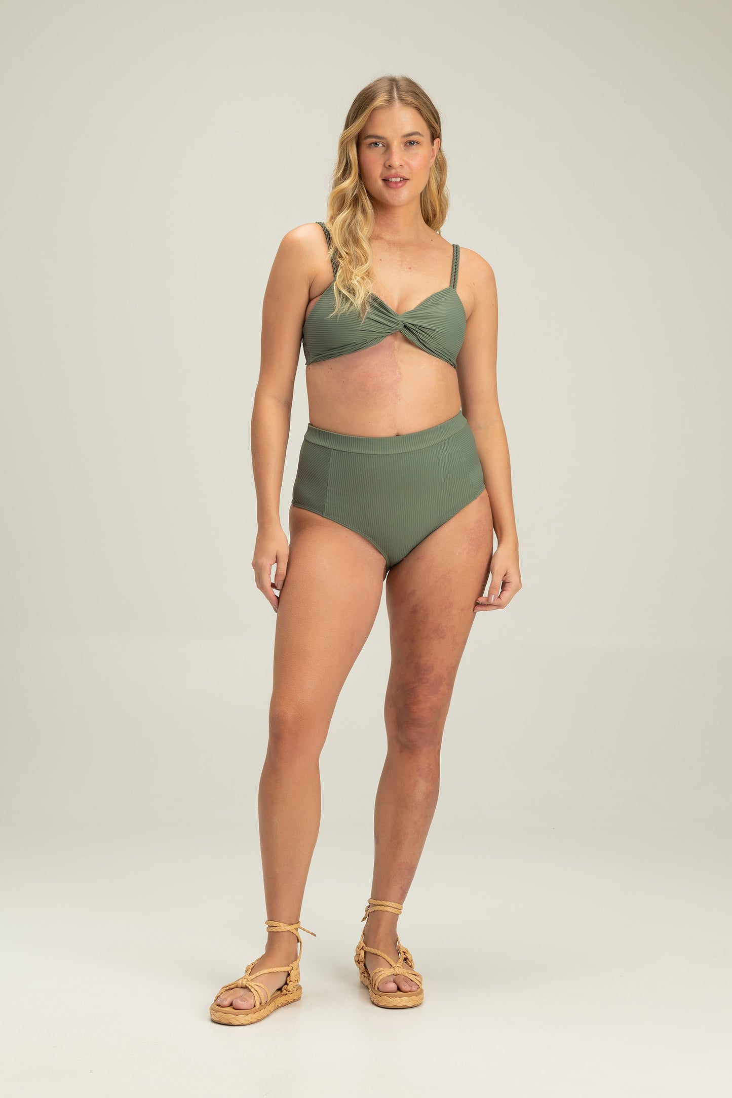 Rib Way Hot Pant Bottom