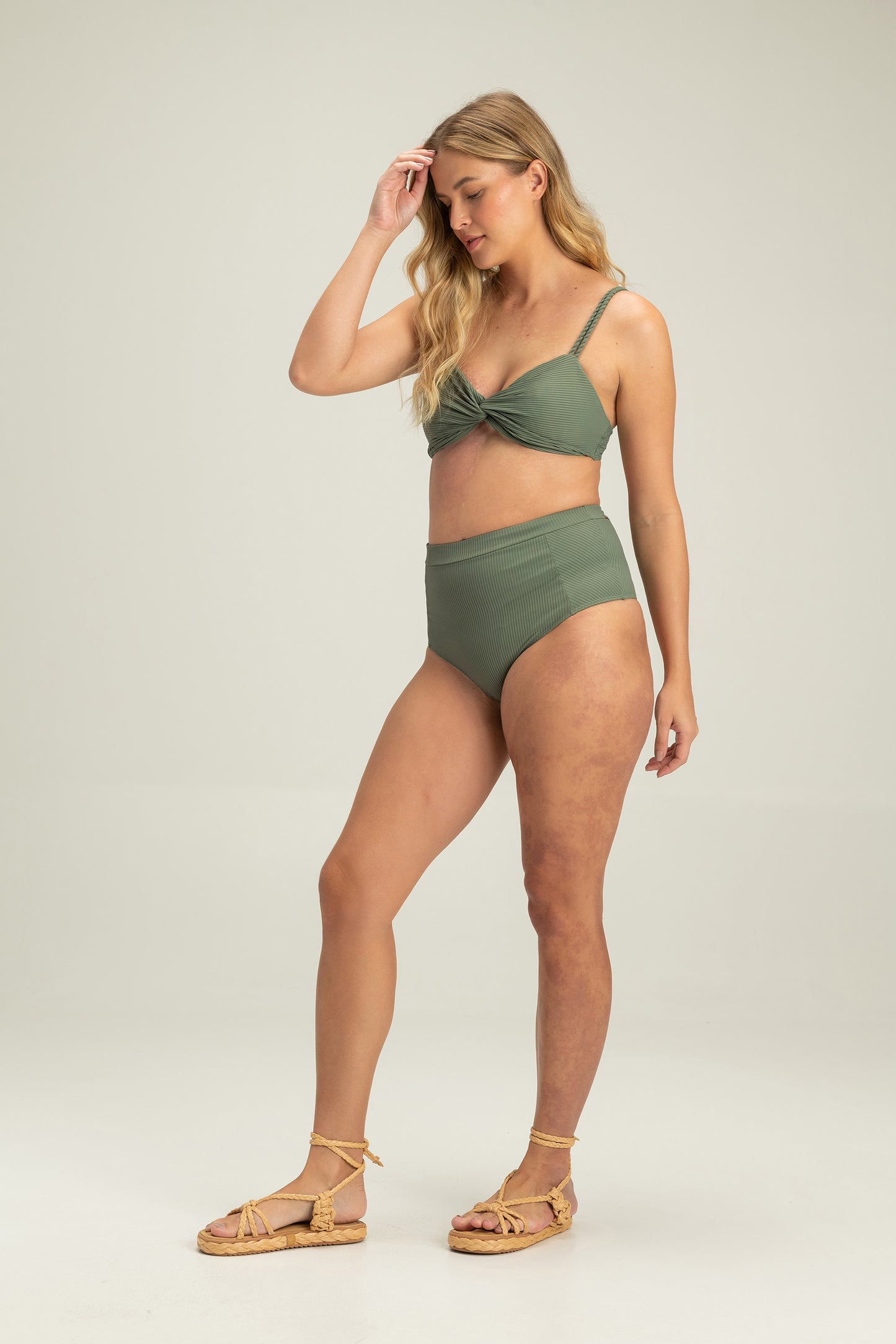 Rib Way Hot Pant Bottom