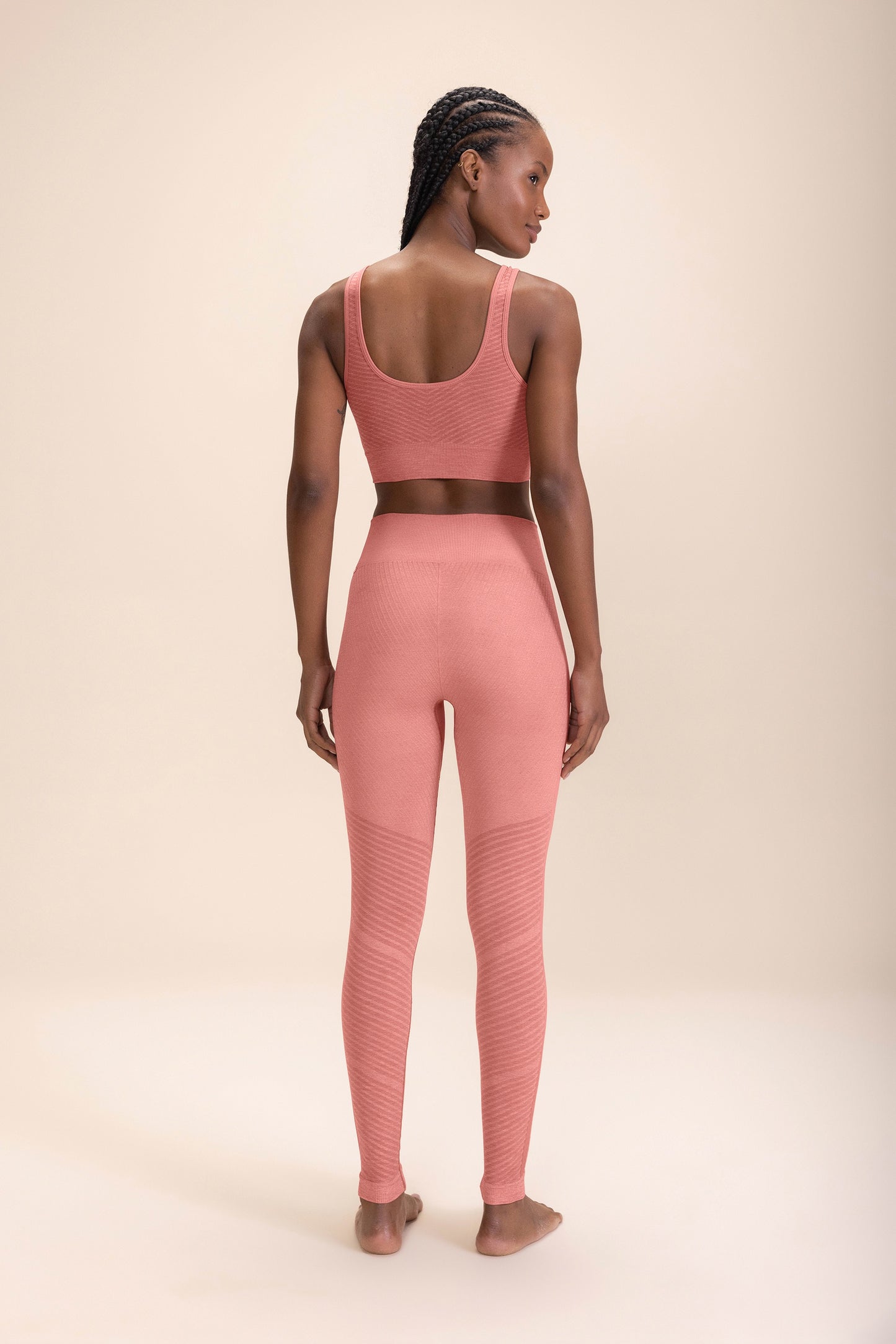 Stripe Seamless Sports Bra